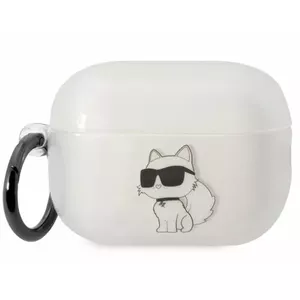 Aizsargvāciņš AirPods Pro 2 no Karl Lagerfeld — KLAP2HNCHTCT caurspīdīgs Ikonik Choupette
