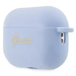 Silikona maciņš GUESS GUAP2LSCHSB priekš AirPods Pro 2 — Blue Charm Heart Collection