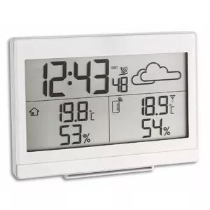 TFA-Dostmann Casa Black LCD Battery Indoor Outdoor Thermometer Hygrometer