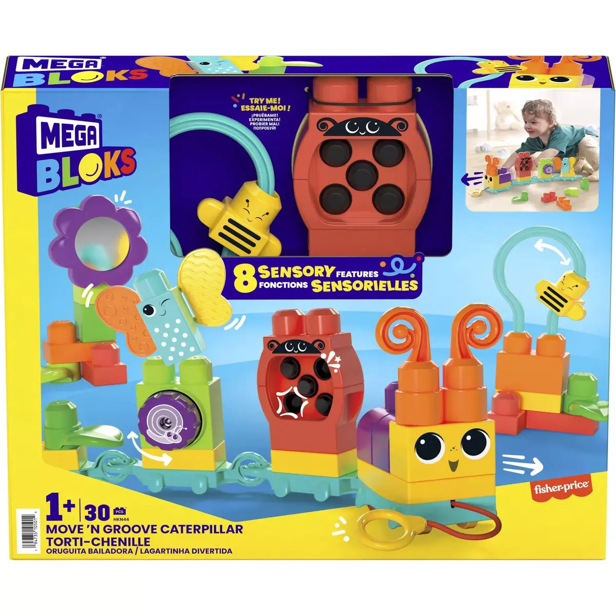MEGA BLOKS Move 'n Groove Caterpillar — 30 pcs building set Photo 10