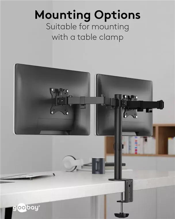 Goobay Dual Monitor Mount Flex Photo 4