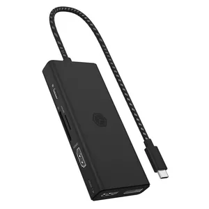 USB Hubs ICY BOX IB-DK4011-CPD Vadu USB 3.2 Gen 1 Type-C Melns