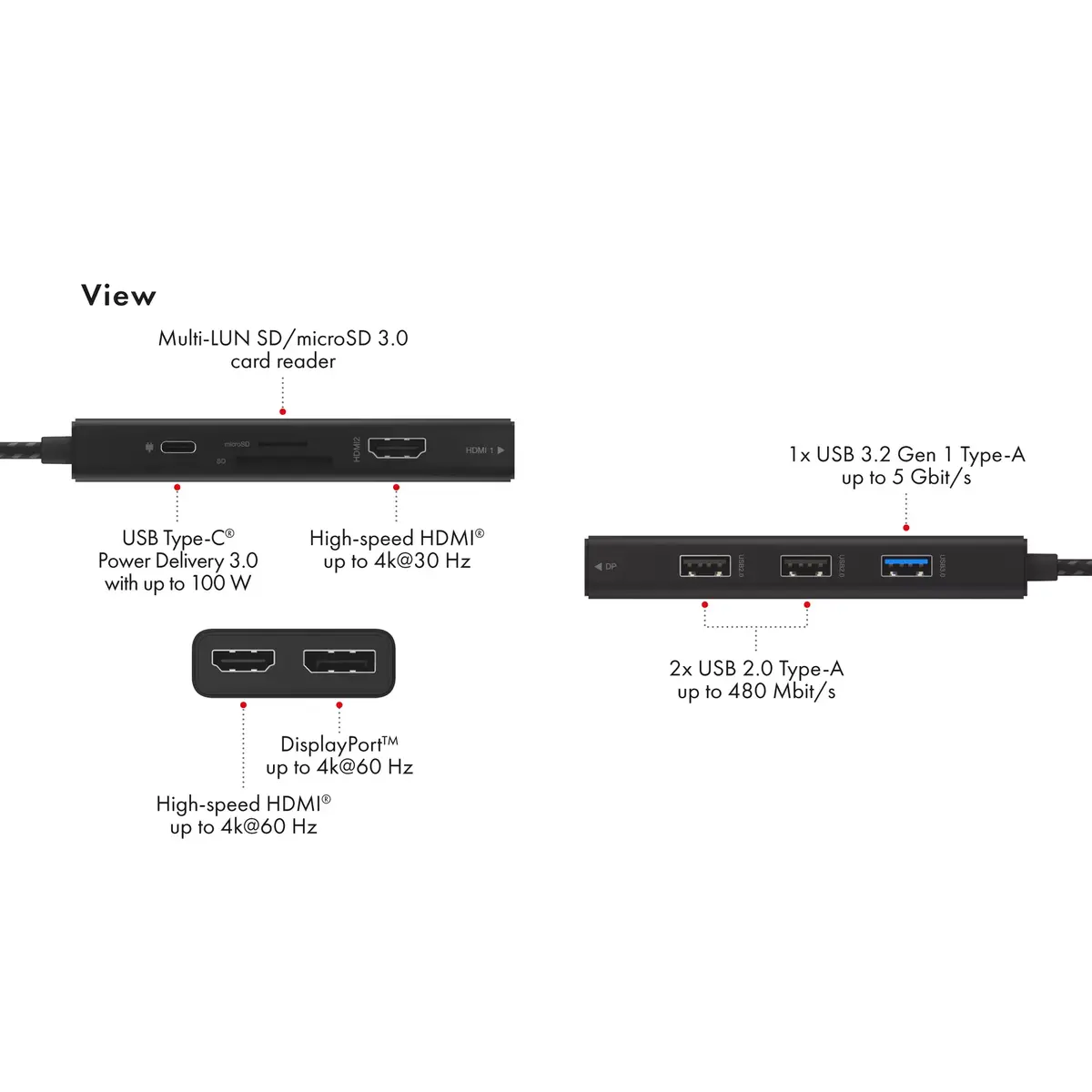 USB Hubs ICY BOX IB-DK4011-CPD Photo 8