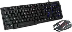 Wired gaming keyboard and mouse set Rebeltec OPPRESSOR — wired combo, model RBLKLA00026