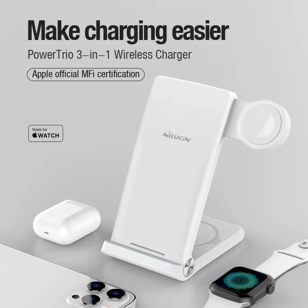 Nillkin PowerTrio 3in1 зарядка для Apple Watch Photo 3