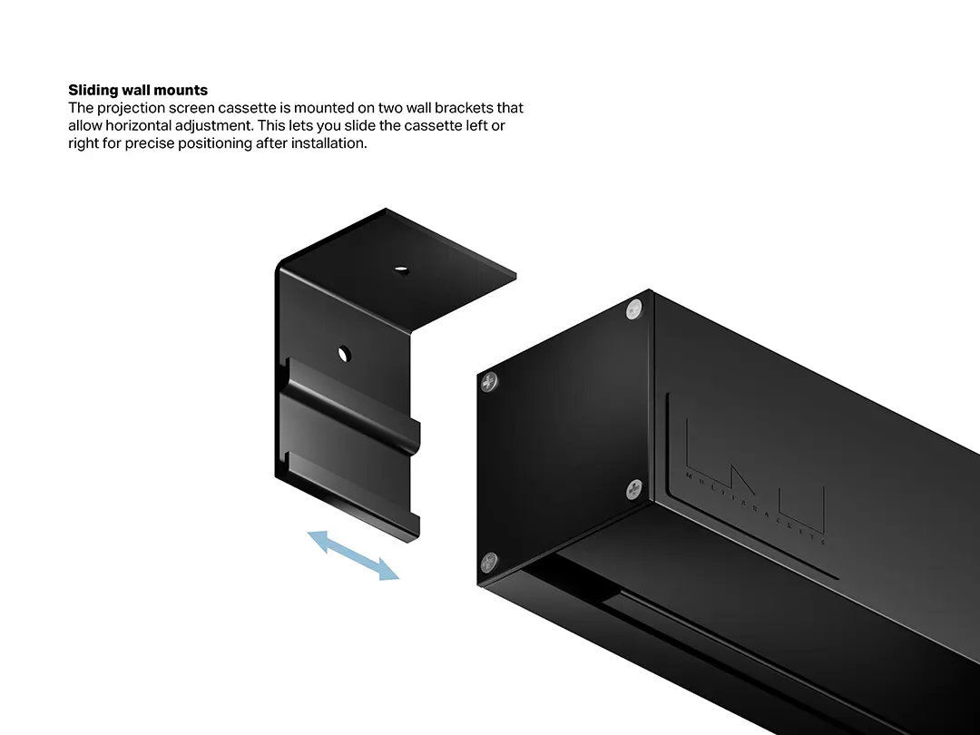 Multibrackets M 16:10 Моторизованный экран 135" Black Ed Photo 5