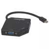 MANHATTAN Mini DisplayPort 1.2 кабель‑адаптер 3‑в‑1 25 см Photo 2