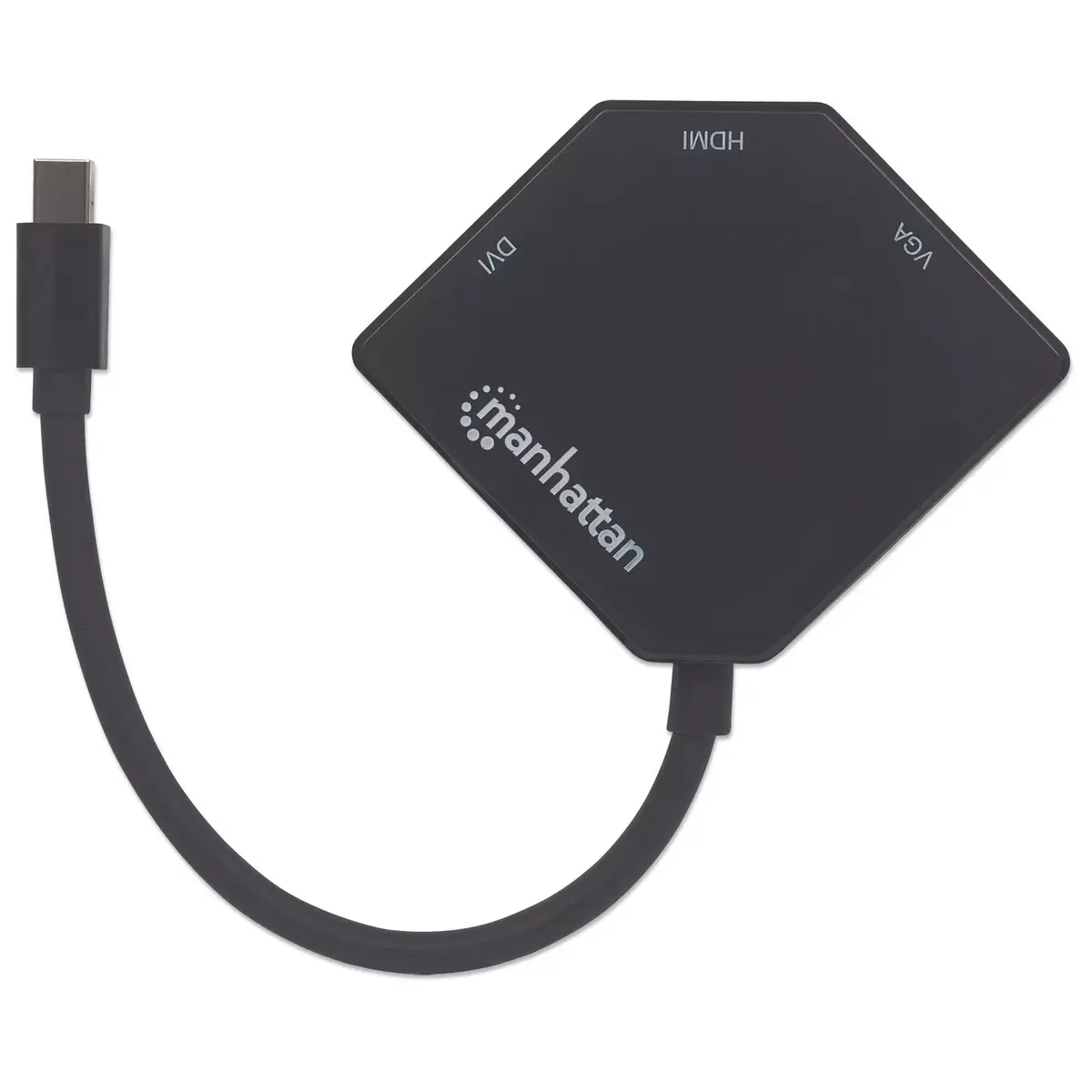 MANHATTAN Mini DisplayPort 1.2 кабель‑адаптер 3‑в‑1 25 см Photo 4