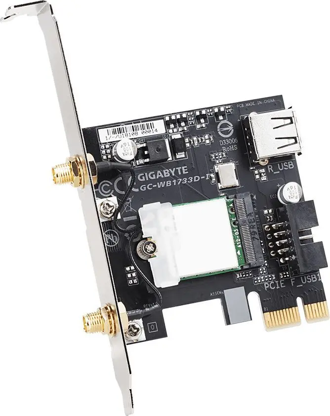 Tīkla karte GIGABYTE GC-WB1733D-I Iekšējā WLAN