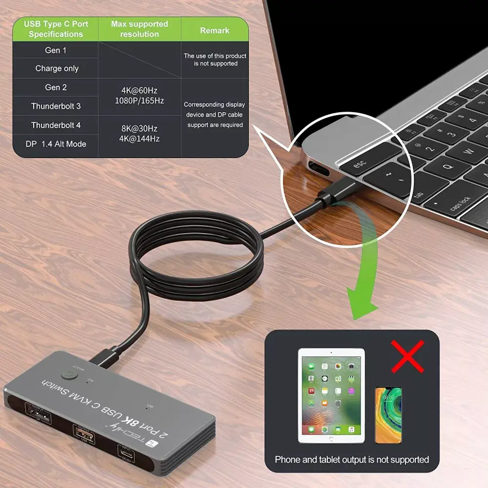 KVM slēdzis TECHLY IDATA KVM-DPC8K Photo 5