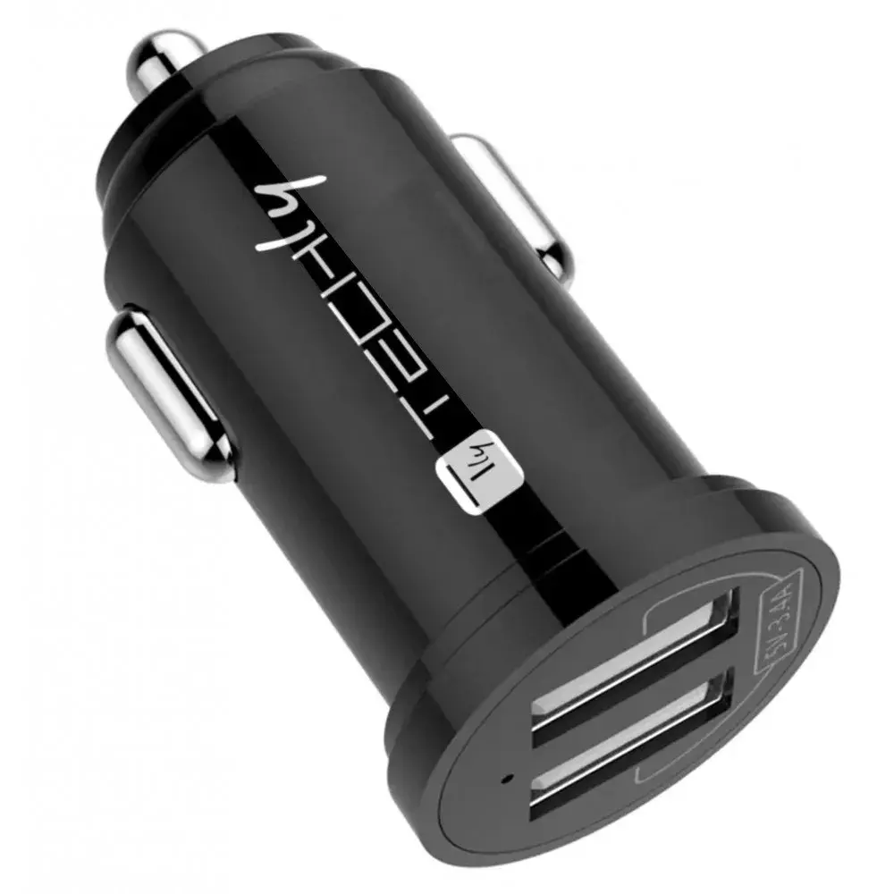 TECHLY Mini авто зарядное 2x USB-A 17W (3,4A) Photo 2