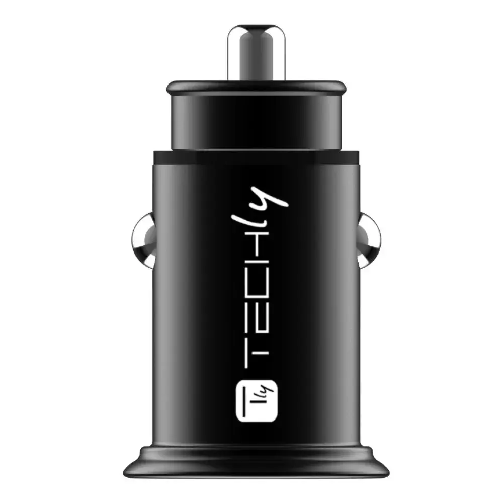 TECHLY Mini 2-port USB-A Car Charger QC3.0 36W Photo 3