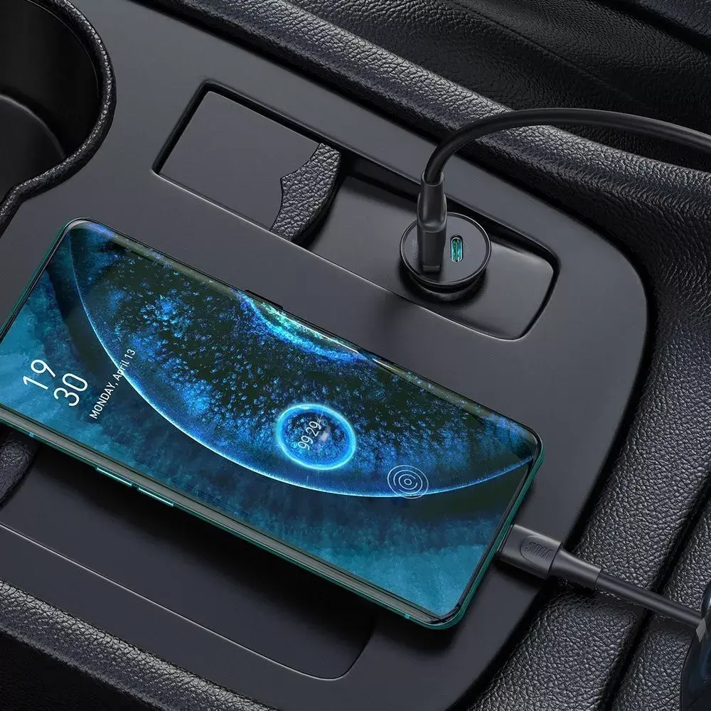 Auto lādētājs Techly Mini USB-A USB-C Quick Charge 3.0 Photo 7