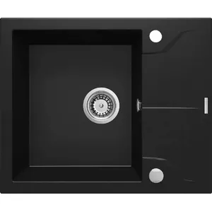 Granite 1-bowl sink Deante ZQN N11A with drainer