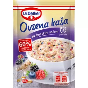 DR. OETKER auzu pārslu putra ar meža ogām 60g