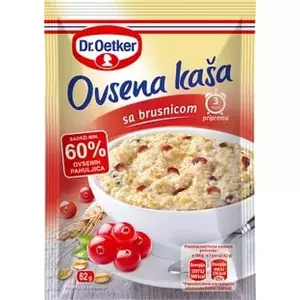 DR. OETKER auzu pārslu putra ar dzērvenēm 62g