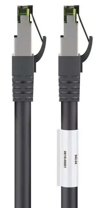 Goobay RJ45 CAT 6A Patch Cable 10m Black Photo 3