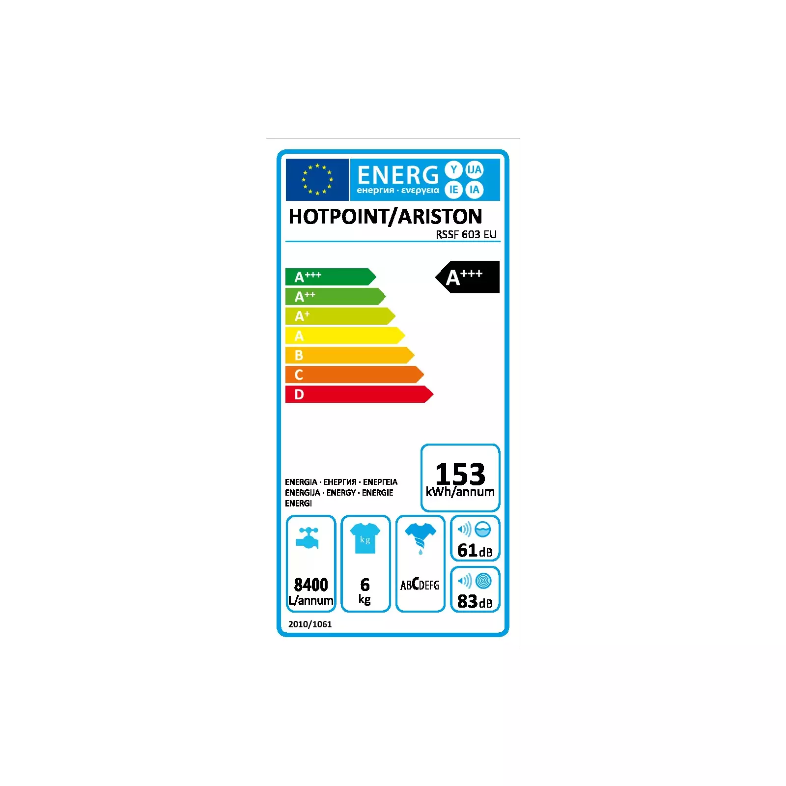 Hotpoint RSSF 603 EU Photo 7