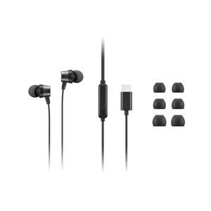 Wired in-ear headset Lenovo 4XD1J77351 — USB‑C, 1.2 m cable, 100–20000 Hz, 12 g, black