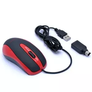Pele AMEI AM-M801 Vada USB Optiskā 800 DPI Melna-sarkana