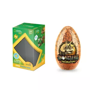 3D Puzzle cubicfun National Geographic Triceratops model — educational assembly kit