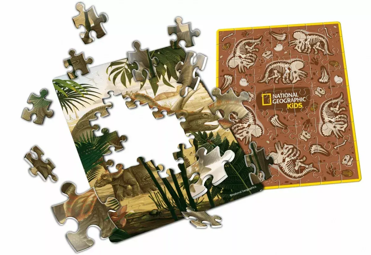 3D Puzzle cubicfun National Geographic Triceratops Photo 2