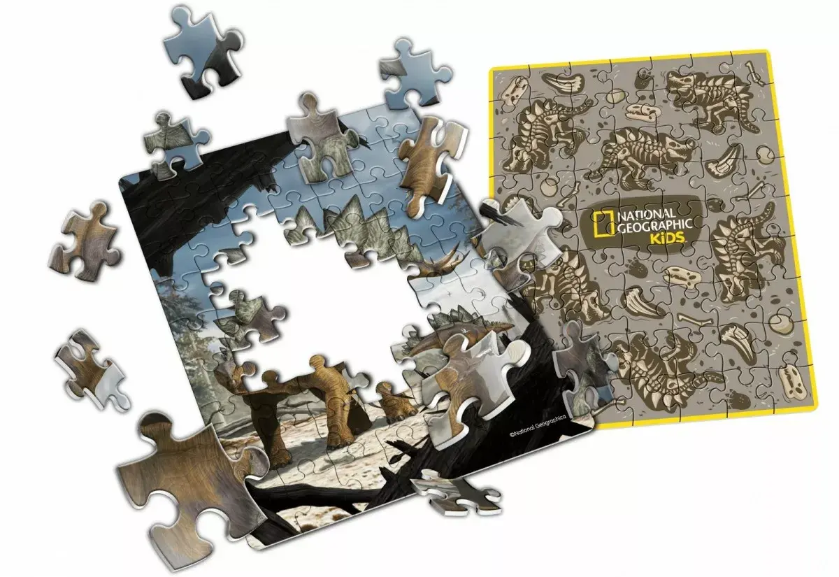 3D puzle cubicfun National Geographic Stegozaurs Photo 2