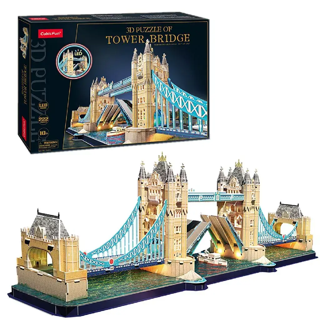 3D puzle Tower Bridge LED — CubicFun, 222 gab. Photo 2
