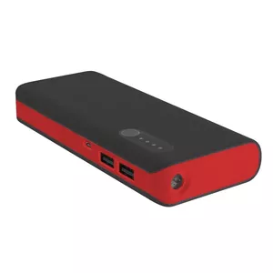Platinet PMPB80BR Power Bank 8000 mAh, 2x USB Type-A, Black and Red
