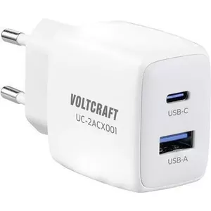 Сетевое зарядное устройство Voltcraft VC-13082880 — 2,08 А суммарно, 2x USB и USB-C PD