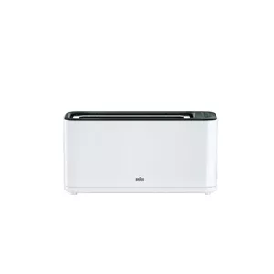 Toaster Braun HT3100WH 1 slice 1000 W Black White