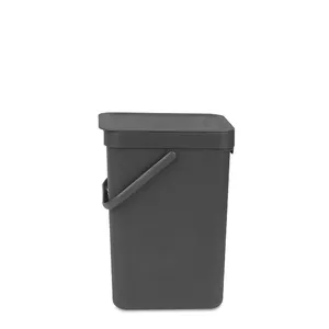 Atkritumu tvertne Brabantia 109805 12 L Taisnstūra Pelēka