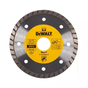 Алмазный диск Turbo rim DeWALT DT3712-QZ 12.5 см для сухой резки