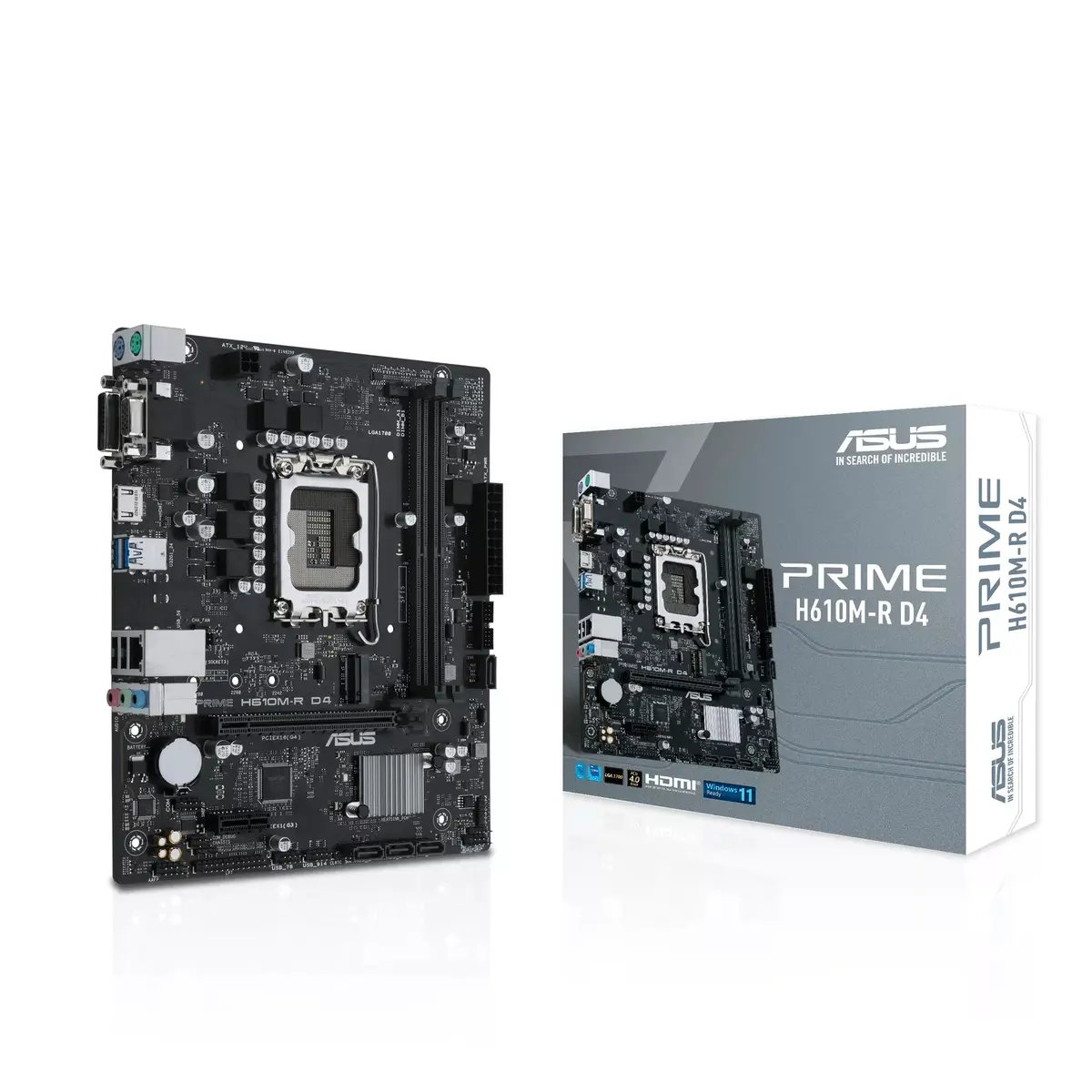 Motherboard ASUS PRIME H610M-R D4, 90MB1B40-M0ECY0 Photo 2