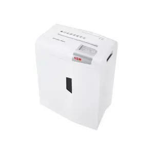 Paper shredder HSM X6pro — particle-cut 2 x 15 mm, 22 cm working width, 58 dB, 160 W, white/silver