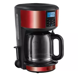 Russell Hobbs Legacy Drip Coffee Maker, 1.25 L, 1000 W, 10 Cups, Red and Black