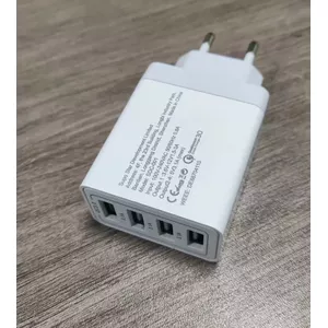 Sienas USB lādētājs Diverse Gadgets DIV-G, EU kontakts, Quick Charge 3.0, 3.1A