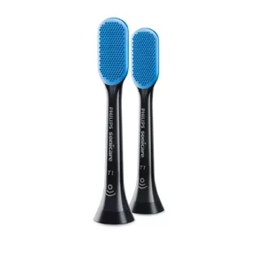 Philips Sonicare TongueCare+ HX8072/11 toothbrush head 2 pc(s) Black, Blue