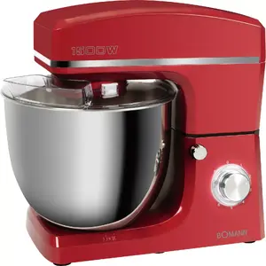 Food processor BOMANN KM 6036 CB — 1500 W, 10 L stainless-steel bowl, rotary control, red