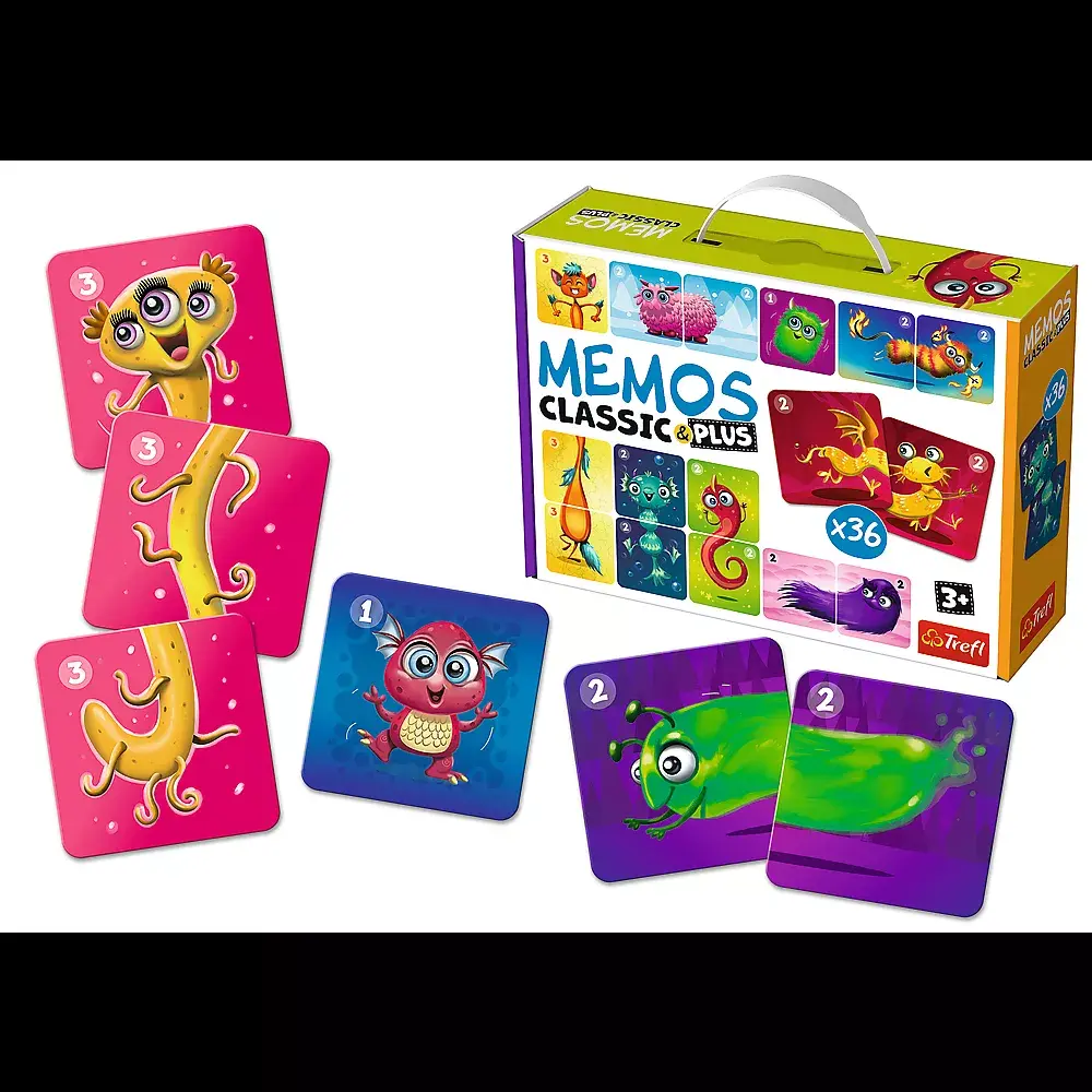 TREFL Memo Game Classic Plus Cute Monsters 02273T Photo 5
