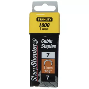 Cable Staples STANLEY Type 7 CT100 for securing electrical and data cables
