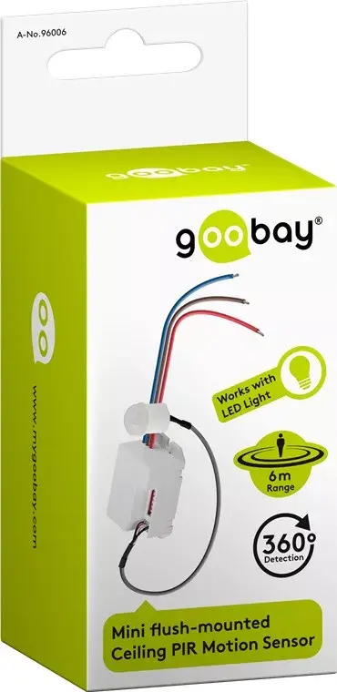 Goobay White PIR Sensor 360 Detection Photo 4