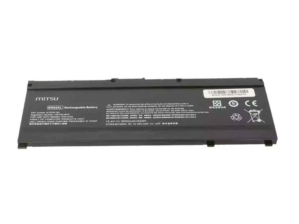 MITSU akumulators HP Omen 15-DC | 3500mAh 54Wh 15.4V Photo 2