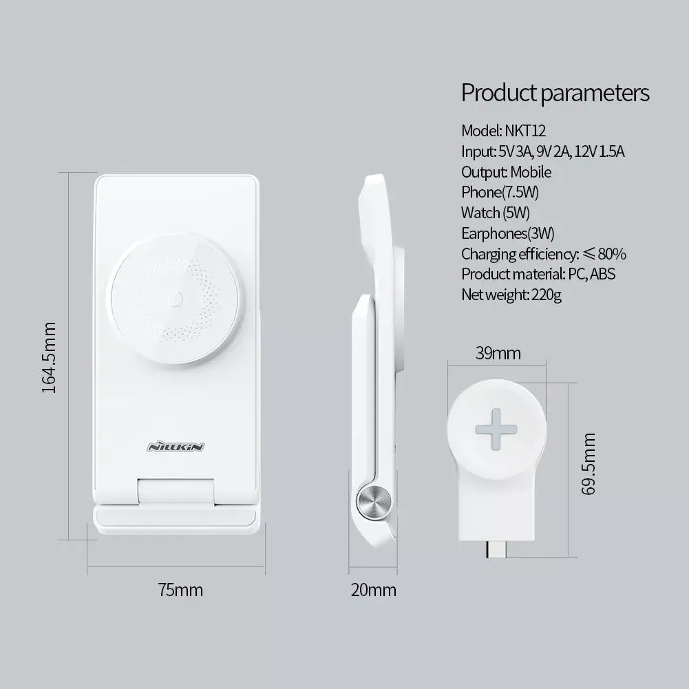Nillkin PowerTrio 3-in-1 Wireless Charger for Samsung Photo 6