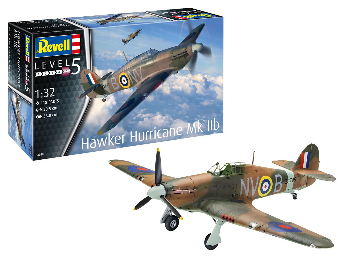 Revell Hawker Hurricane Mk IIb Lidmašīnas