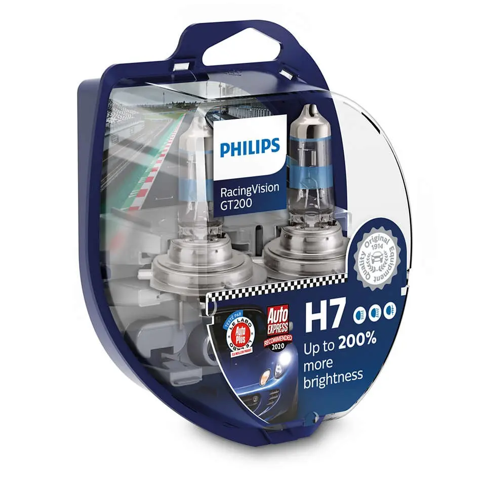 Halogēna spuldze Philips RacingVision GT200 H7