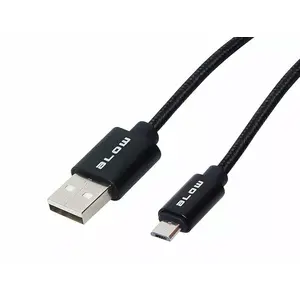 USB data cable BLOW 66-112# — USB A male to Micro USB male, 2 m, black