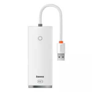 Baseus Lite Series multifunctional HUB 4in1 USB - 4x USB 3.2 gen. 1 25 cm white (WKQX030002)