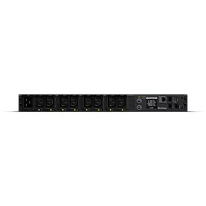 CyberPower PDU41005 energosadales vienība, PDU 8 Maiņstrāvas izvade (-s) 1U Melns