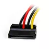 Barošanas kabeļa adapteris StarTech.com 6in 4 Pin LP4 uz kreiso leņķi SATA Photo 2